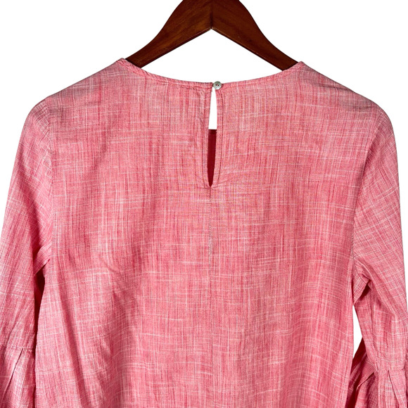 Beach Lunch Lounge Collection Womens Pink Cotton Top Pearl Embellishments Medium - Picture 7 of 10